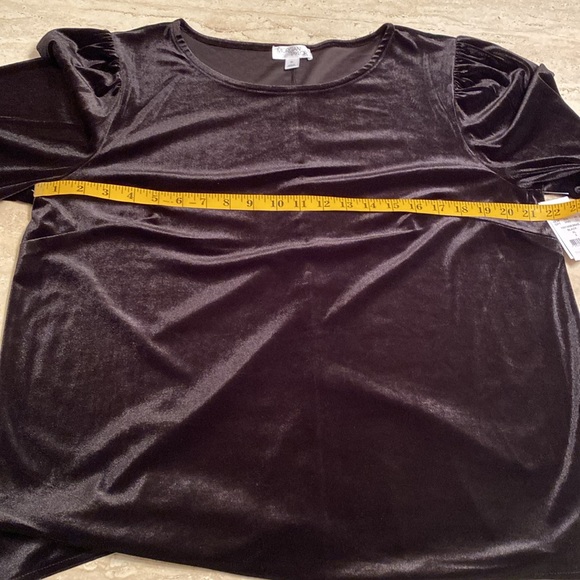 NWT Morgan Taylor velvet top, Taylor, see measurements and photos below. - Picture 5 of 7